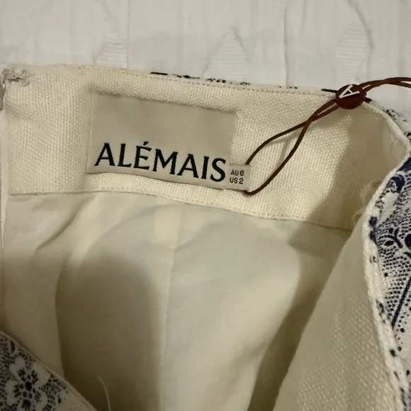 Alemais Black and White Embellished Mini Skirt - Picture 2 of 2